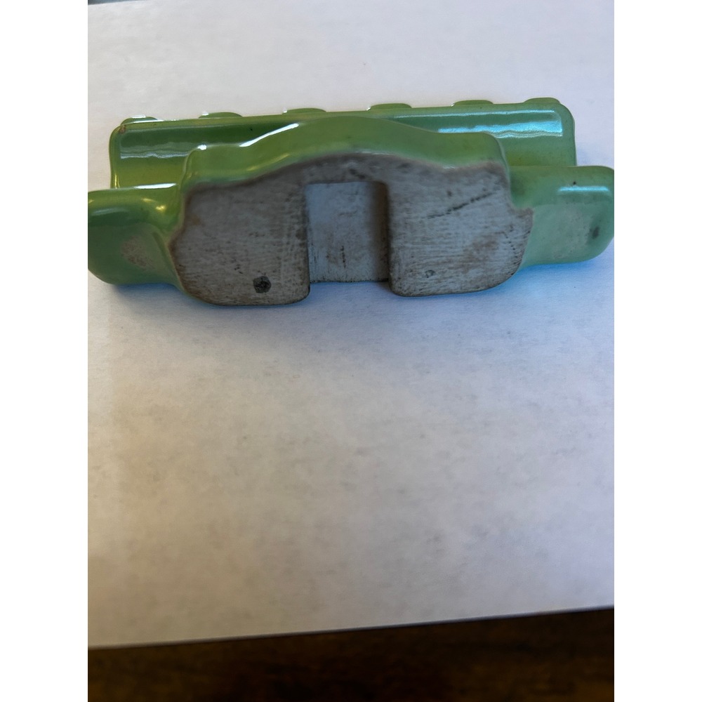 Vintage  1920's Jadeite Toothbrush Holder, Wall Mount - Picture 3 of 5